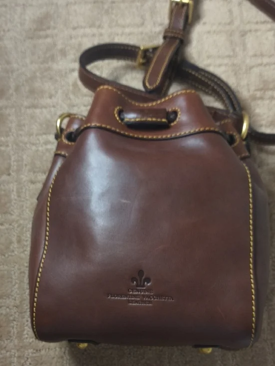 Dooney & Bourke Chestnut Small Hattie Bucket Bag - Picture 3 of 11